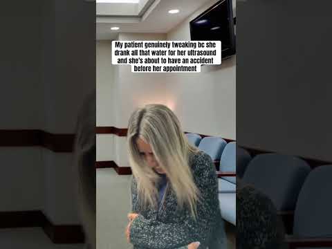 Holding your bladder for an ultrasound is HARD! #ultrasound