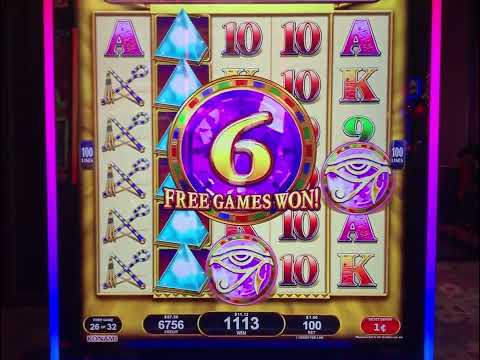 Myth Of The Pyramids Horus Fortune Slot Machine 4x times retrigger 😂😂 #casino #slotmachines #horus