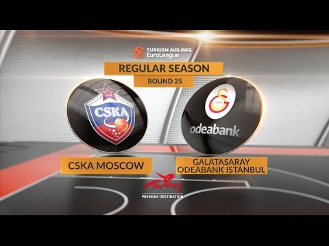  	EuroLeague Highlights RS Round 25: CSKA Moscow 85-69 Galatasaray Odeabank Istanbul