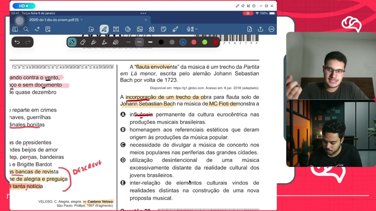 Resolução em Vídeo — Questão 28 ENEM 2020