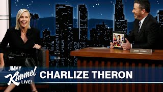 Charlize Theron on Murder Mystery Party, Drinking with Jane Goodall & Disneyland with Elvis Costello video