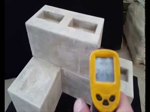 Bloczek SHS - dom z perlitu próba ogniowa