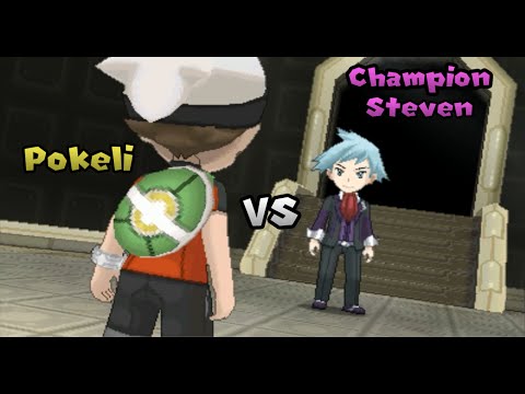Pokémon Omega Ruby/Alpha Sapphire - Battle! Champion Steven (HQ)