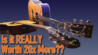 Video thumbnail for $140 vs. $3,000 Acoustic Guitar // Martin HD-28 & Epiphone DR-100 by Alex Price