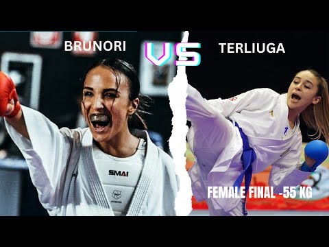 LETHAL KICKS | Brunori (ITA) vs Terliuga (UKR) @ EKC Karate 2021 FINAL Fight -55 kg