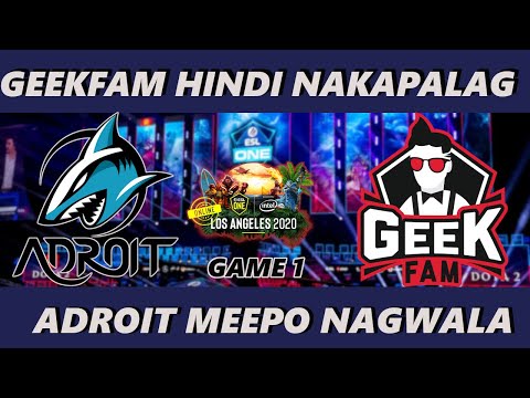 Geek Fam vs. Adroit Game 1 | ESL One Los Angeles Major Online | Full Game