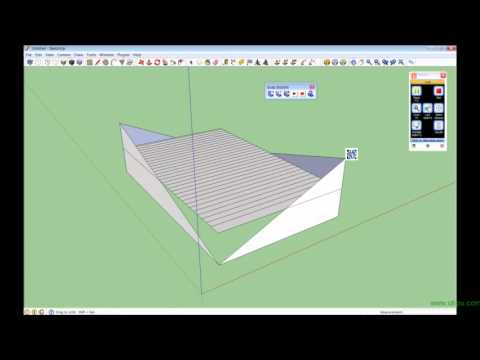 Tutorial for Hyperbolic paraboloids thats done in sketchup with the bubble plug in