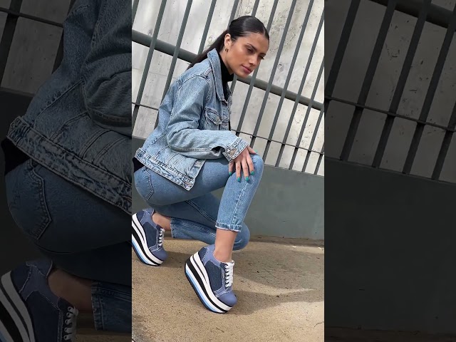 Vídeo relacionado con LUCKY STEP Zapatillas Gruesas para Mujer, Zapatos Casuales con Plataforma de Moda, cómodas Zapatillas de tacón de cuña (Blanco, 8.5US-39EU-6UK)