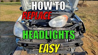 How To Replace HEADLIGHTS On A Hyundai Accent Easy | #diy