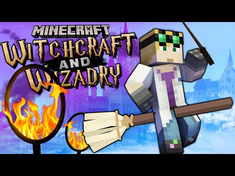 Flying Lessons - MINECRAFT WITCHCRAFT AND WIZARDRY #6