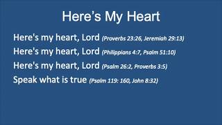 Here&#39;s My Heart (Casting Crowns) - Lyrics with Bible Verses
