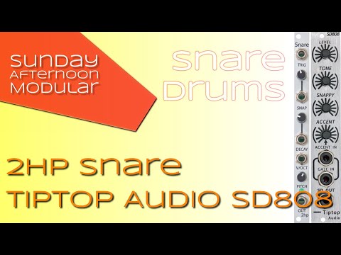 Drum Modules: TipTop Audio SD808 and 2hp Snare