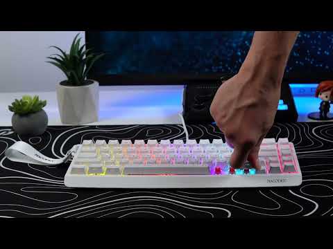 Клавіатура Ajazz NK68 V2 Red Switch White (NK68-V2-R-S-W)