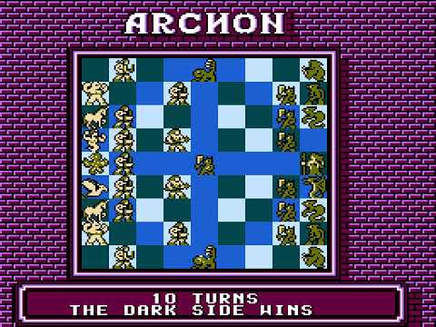 [TAS] NES Archon: The Light and the Dark by ShesChardcore in 01:00,88