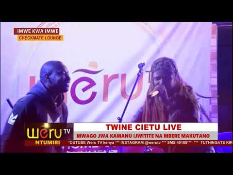 TWINE CIETU LIVE PERFORMANCE BY MC TASH FT SINGLE L STAR AT CHECKMATE LOUNGE MERU