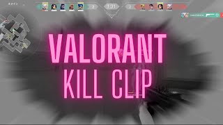 [VALORANT] はじめたて初心者のkill clip