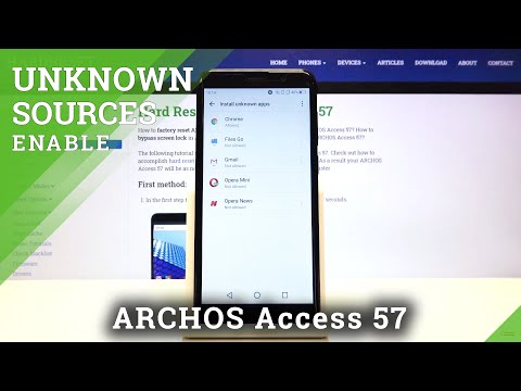 How to Allow Unknown Sources in ARCHOS Access 57 – Install Apps From Unknown Sources