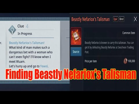 [SEA] - Mir 4 - Beastly Nefariox's Talisman - Mystery Requested Item !