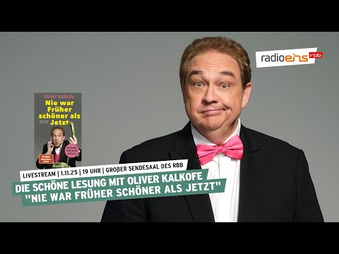 Die Schöne Lesung | Oliver Kalkofe: „Nie war Früher schöner als Jetzt"