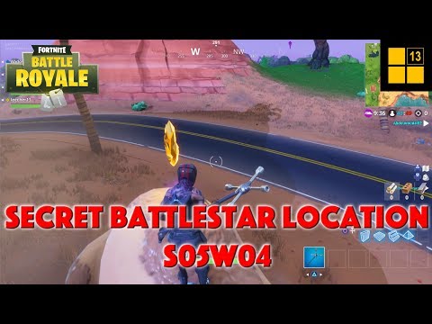 Fortnite: Battle Royale -  Secret Battlestar Location - Season 5, Week 4