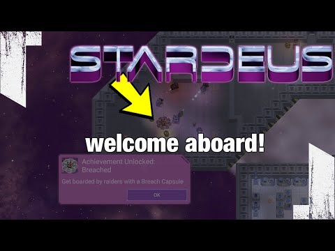 ★ Pirate breach pod brings visitors. Welcoming them, kic style - ep 14 - let's play Stardeus