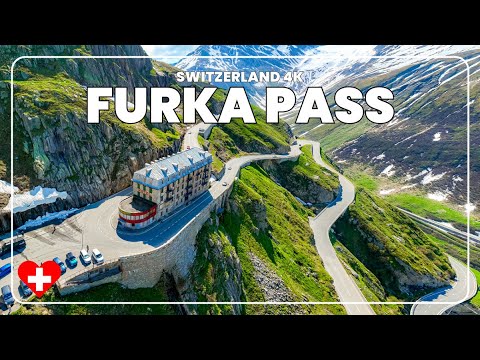 Furka Pass & Hotel Belvedere 🇨🇭 | Scenic Swiss Alps Drive in 4K