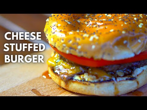 How to make CHEESE STUFFED BURGERS - Grilling JUICY LUCY