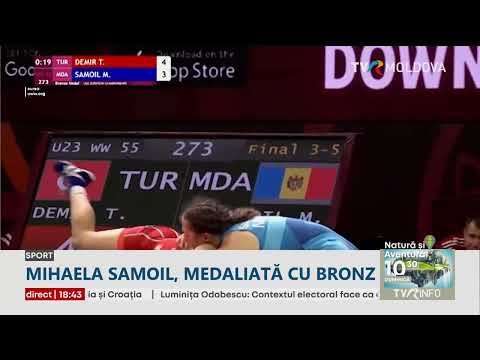 Luptătoarea Mihaela Samoil a obținut bronzul la Campionatul European de Tineret