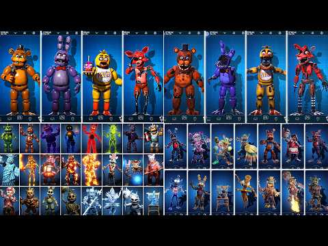 FNAF 1-6 UCN AR DLC Skins Workshop Animations