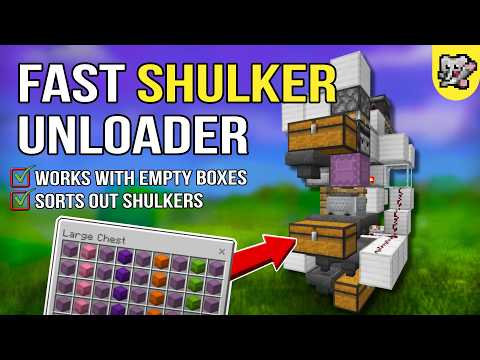 FAST Shulker Unloader with Fullness Checker & Box Sorter