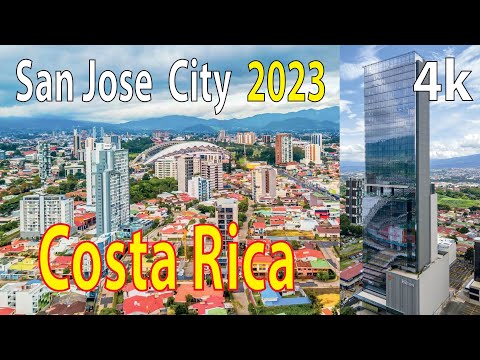 San Jose City , Costa Rica 4K By Drone 2023