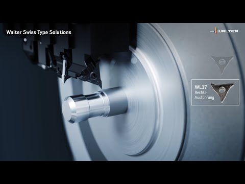 Walter Swiss Type Solutions W1011-S-P / WL17 / SDJC-S-P mit großer Stabilität & Wirtschaftlichkeit