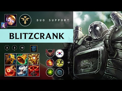 Blitzcrank Support vs Thresh - KR Grandmaster Patch 26.01