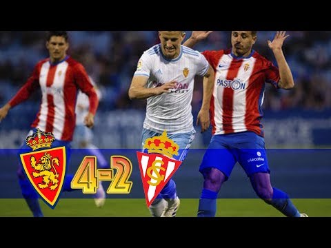 Resumen Zaragoza 4-2 Sporting de Gijón  "REMONTADA EXPRESS" J.39 Liga 123 | 17.5.2019