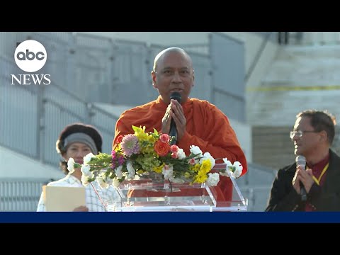 Buddhist monks reach Lincoln Memorial, a look back at the 2,300 mile walk for peace