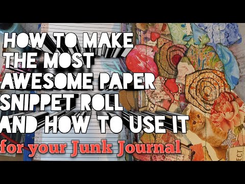 How to make the Most Awesome Paper Snippet Roll. And How to Use it.