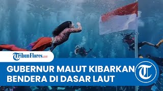 Curi Perhatian! Gaya Gubernur Malut Sherly Tjoanda Meliuk-liuk di Laut Dalam, Ikuti Upacara Bendera
