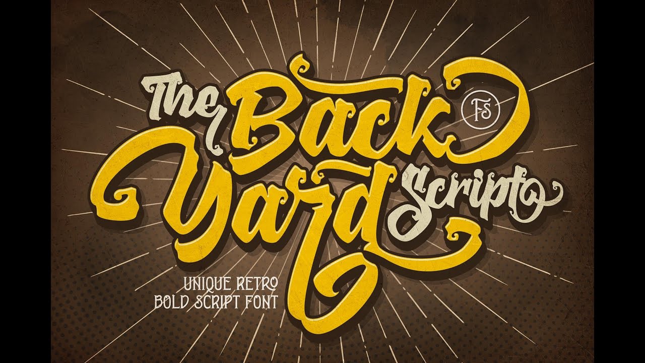 The Backyard Script - Retro Bold Font