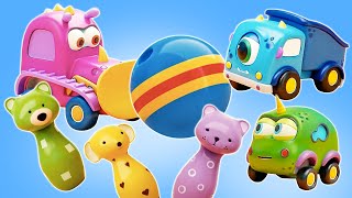 Os carros Mocas querem brincar! Vamos abrir o armário cheio de brinquedos! Desenho animado infantil