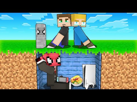 MEZARIN ALTINDA GİZLİ EVİM - Minecraft