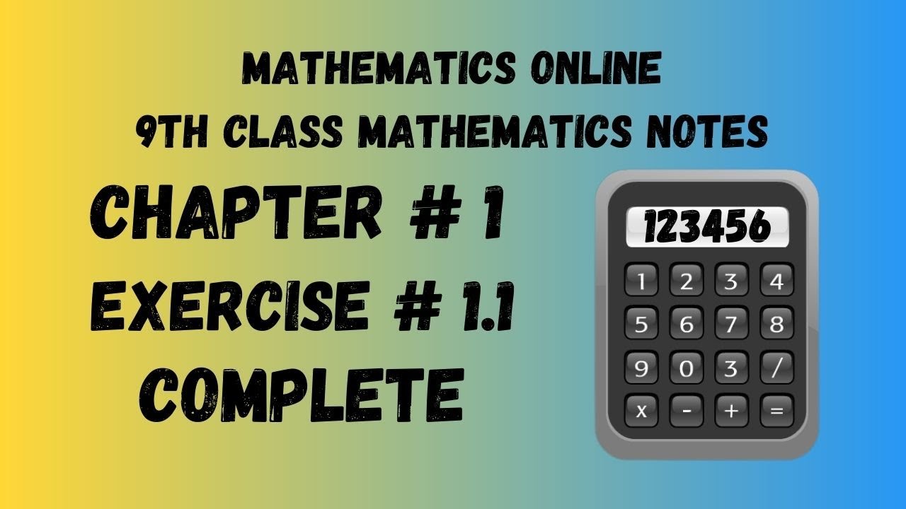 9th Class Math Notes PTB | Ch # 1 Ex # 1.1 Complete | Matrices and Determinants