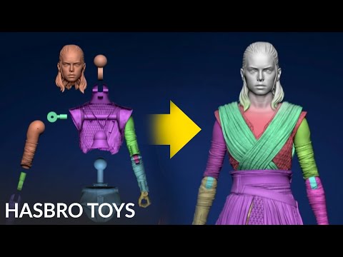 Hasbro Toys - Star Wars Rey Skywalker Toy & More with ZBrush ! - 2019 ZBrush Summit