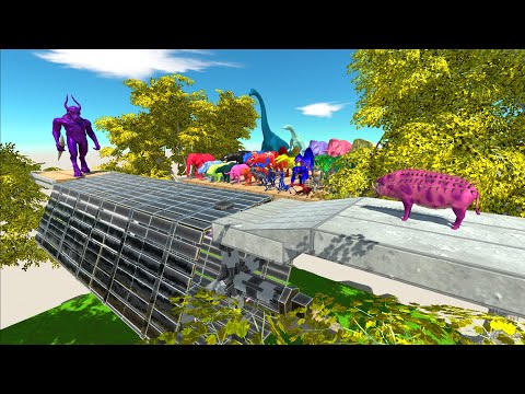 Run on a spinning trap - Animal Revolt Battle Simulator