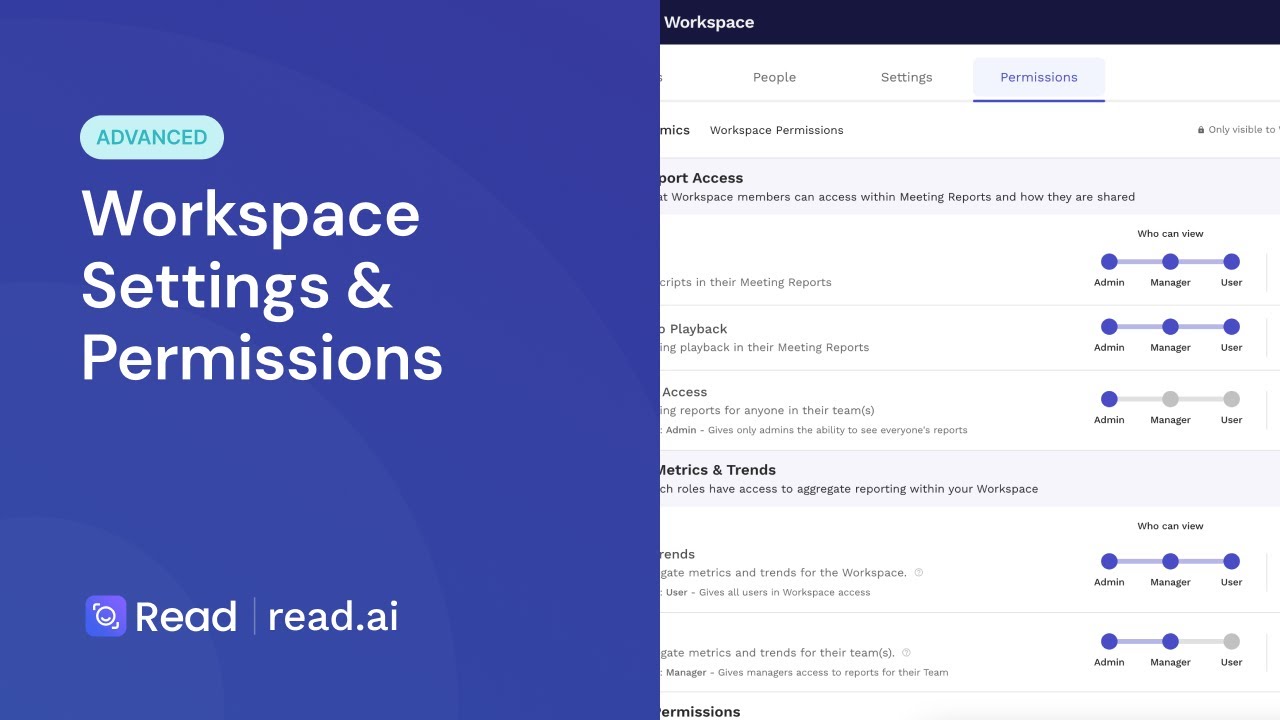 Advanced: Workspace Settings and Permissions