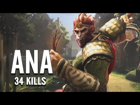 ANA Monkey King 34 Kills Intense Game Dota 2 7.01 Patch 1440p