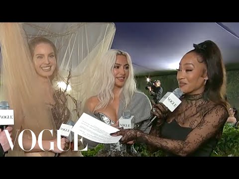 Kim Kardashian & Lana Del Rey Together on the Met Gala Red Carpet | Met Gala 2024 | Vogue