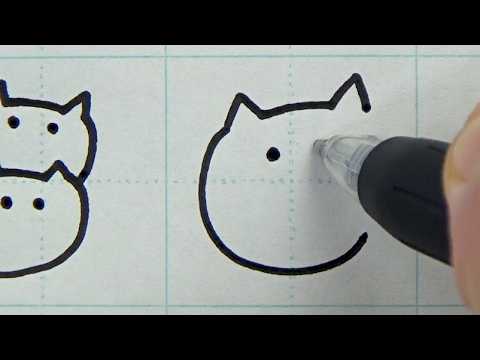 How to write cat font alphabet