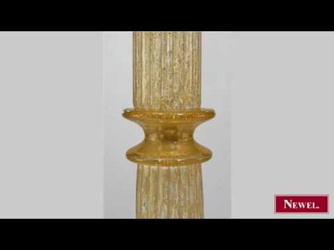 Antique 2 Italian 1940s Murano "Cordonato a Bolle" gold