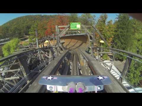 Flying Turns Knoebels - GoPro 3 POV, 1st public train (2013)