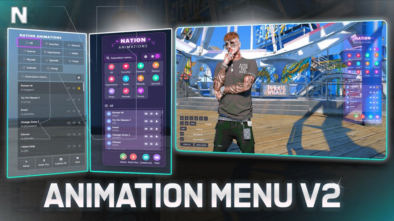 Animation Menu | Custom Emotes, Group System + Animpos + Cam - GTA V ...